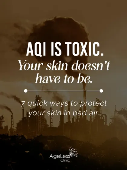 The air quality index might be toxic, but your skin doesn't have to be. This series provides seven quick ways to protect your skin in bad air, from proper cleansing to using antioxidants, helping your skin breathe even when the city isn't.