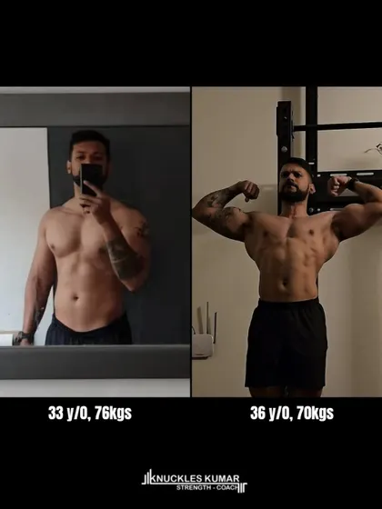 My physique transformation from 33 to 36. The aesthetic is a byproduct of the actual goal: getting healthier, fitter, and developing specific physical qualities.