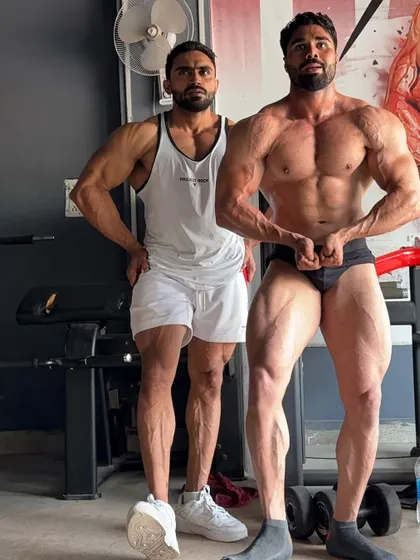Another shot of my client during his off-season. Size is the goal right now.