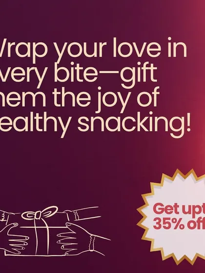 This Diwali, gift health and happiness to your loved ones. Our wholesome snack hampers are a wonderful way to share the joy of the festival.