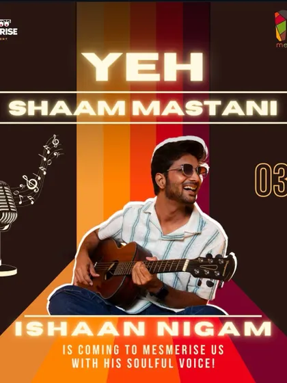 The official poster for my performance at Melange, the festival of K. J. Somaiya College. I was excited to bring my soulful voice to their event.