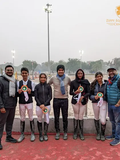 Our junior team at the JNEC, proud of their performance and teamwork that earned them a 4th place finish.