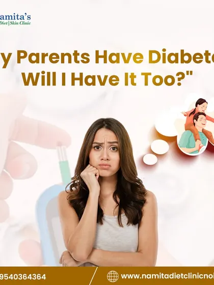 A common question I get is, "If my parents have diabetes, will I get it too?" This graphic breaks down the risk factors.