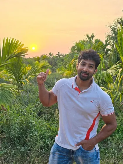 Enjoying the sunset in Malenadu, away from the city. Connecting with nature is essential for well-being.