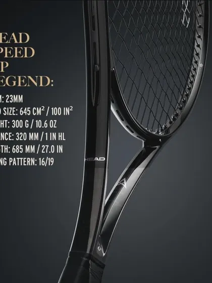 The technical details of the Head Speed MP Legend model. We provide these specs so you can make an informed decision and compare it with other racquets to find your perfect match.
