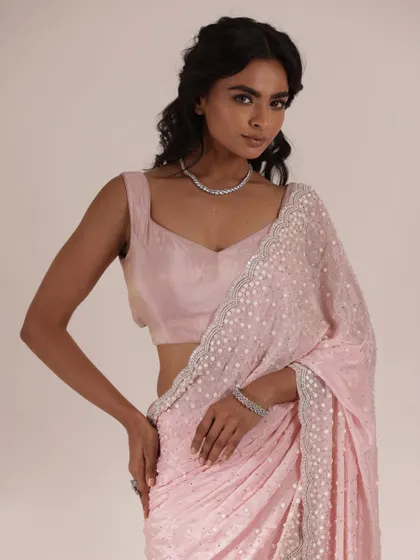 A series of looks from a campaign with Zari Jaipur. I styled a variety of sequined and embroidered sarees in pastel and metallic shades, showcasing options for everything from cocktail parties to wedding receptions.