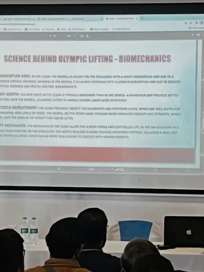 A closer look at my presentation on the biomechanics of Olympic lifting. I delve into topics like rate of force development and intermuscular coordination to give coaches a deeper scientific understanding of these powerful movements.