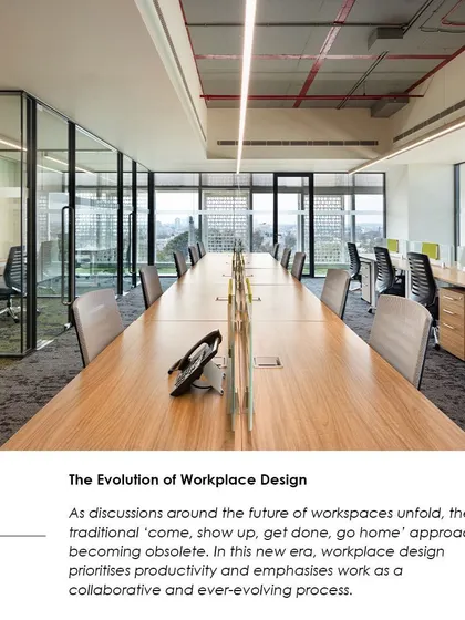 An excerpt from our feature in Commercial Design magazine on the evolution of workspace design. It discusses how the traditional office approach is becoming obsolete in favor of more collaborative models.