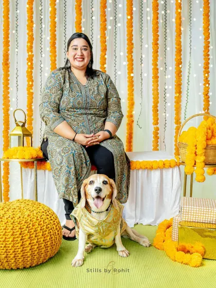 Another shot from this special Mother's Day series. The bright marigolds and traditional attire create a vibrant and joyful atmosphere.