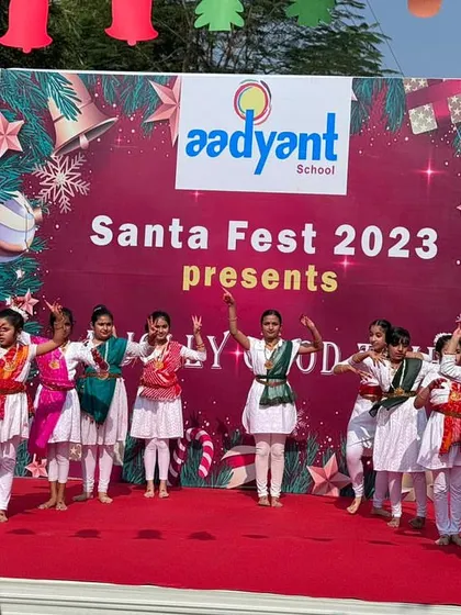 My students brought so much festive joy to the Santa Fest at Aadyant School. It was wonderful to see them adapt their classical art to a celebratory theme.