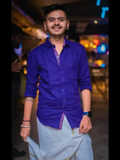 Rocking an ethnic look for an Onam celebration. I believe in dressing for the occasion and fully embracing the spirit of the festival I am playing for.
