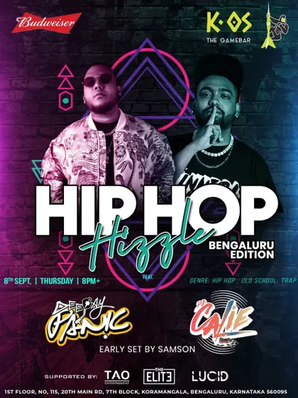 Flyer for Hip Hop Hizzle, where I got to share the stage with one of the country's greatest, DJ Panic. An amazing experience.