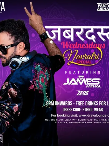 A Navratri special event with an ethnic wear dress code. Creating a festive atmosphere is key for celebrations like these.