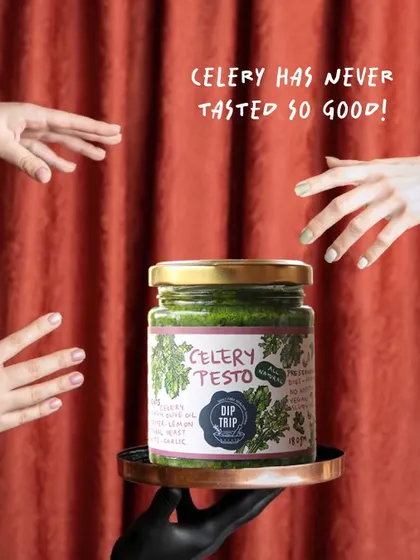 Celery has never tasted so good! My Celery Leaf Pesto is a nutty, bold, and unexpectedly delicious secret weapon for adding flavor to any dish.