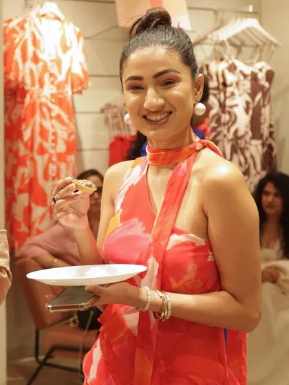 Seeing a guest enjoy a bite at an event I've catered is the greatest reward. Here, at a launch for Forever New, I provided a menu of stylish and delicious treats that complemented the brand's chic aesthetic, making for a truly memorable collaboration.