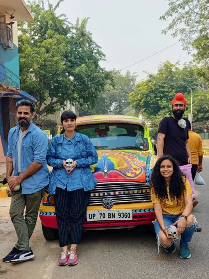The team behind the painted Ambassador project. It was a fantastic collaboration with other talented artists.