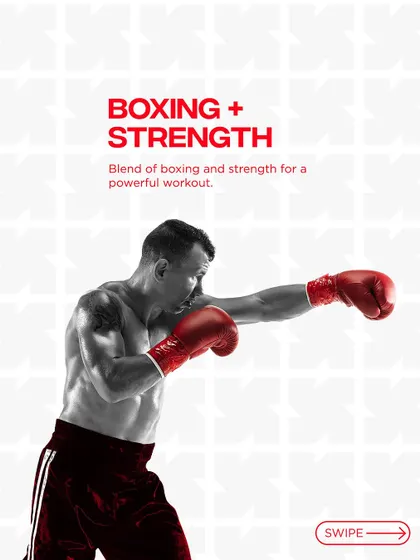 Our Boxing + Strength program is a powerful blend of boxing drills and strength work for a high-energy, empowering workout.