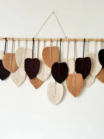 Each feather is individually crafted and hung to create this beautiful, cascading effect.