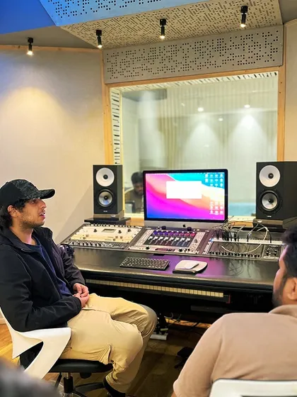 A glimpse into a music production course session. Students get hands-on experience with our state-of-the-art equipment and learn from seasoned producers.