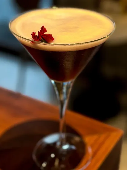 Experience a unique twist with my 'Not an Espresso Martini', a creative mocktail that plays with savory and sweet flavors.