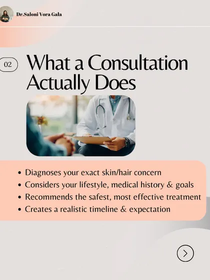 A consultation with a dermatologist is crucial. It's where we diagnose your exact concern, consider your lifestyle and medical history, and create a realistic timeline with the safest, most effective treatment for you.