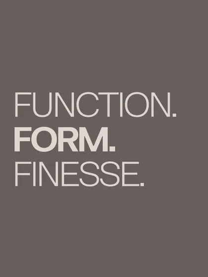 Function. Form. Finesse. This is not just a design principle for us; it is our process. We believe great spaces are built at the intersection of practicality, beauty, and craft. This ethos guides every decision we make.