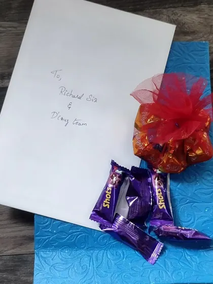 A sweet gift and note from a student. This is why I love what I do.