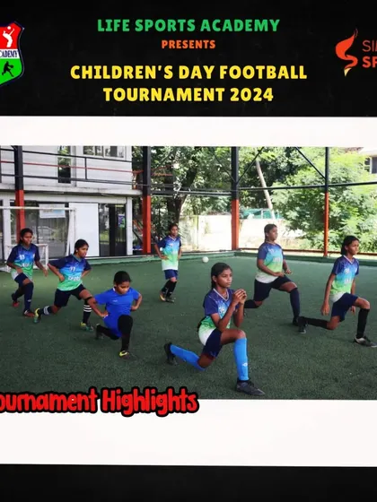 Players warm up before a match. Proper preparation is a key part of an athlete's discipline, and we encourage these habits from a young age.