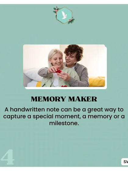 A handwritten note is a memory maker. It captures a special moment or milestone in a tangible form that can be saved and revisited for years to come.