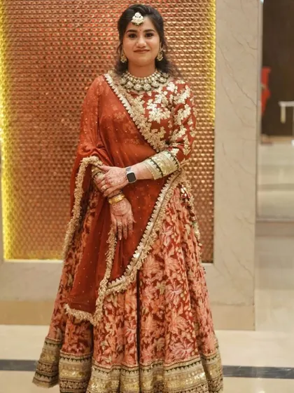 A full-length shot of the client.