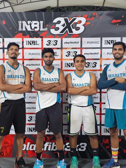 Another team lineup for the INBL 3x3 tournament.