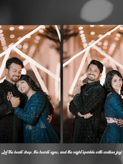 A collection of fun and romantic couple poses from the Sangeet. We guide our couples to interact naturally, resulting in photos that are both stylish and authentic.