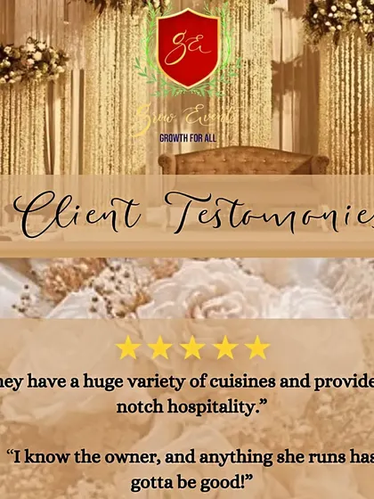 Your feedback is a treasure for us. These five-star testimonials from our clients, praising our variety of cuisines and top-notch hospitality, are the energy boosters that help us evolve and grow.