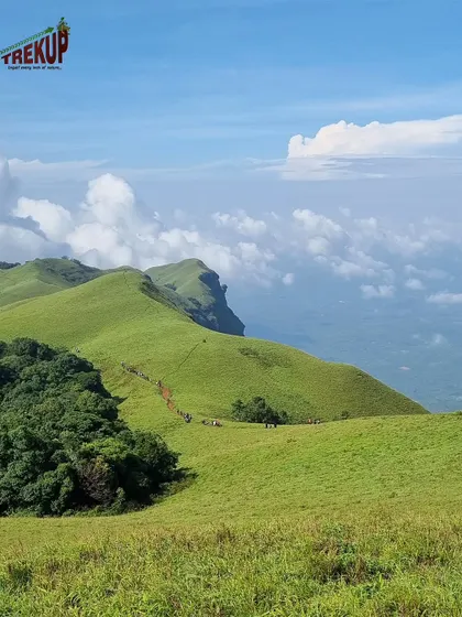 The endless rolling hills of the Western Ghats as seen on a clear day during a trek. This is the kind of view that stays with you forever.