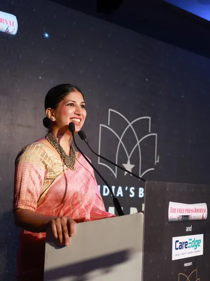 Speaking at 'India's Best Annual Report Awards 2024'. My role is to maintain a professional and celebratory tone while honoring corporate excellence.