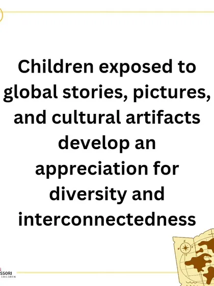 By exposing children to global stories and cultural artifacts, we help them develop an appreciation for diversity and interconnectedness.