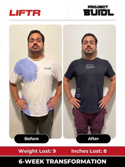 After years of struggling with discipline, Dinank lost 9 kgs and 8 inches in just 6 weeks. He found that our guided sessions and supportive team made it easy to stay consistent and finally see the results he'd always wanted.