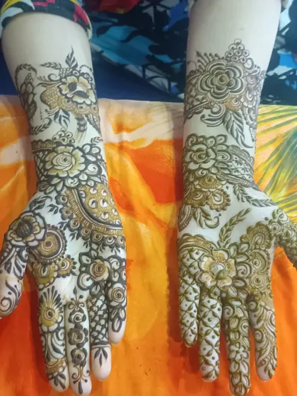 A unique floral design with negative space, giving it a lighter, more modern feel while still providing good coverage.