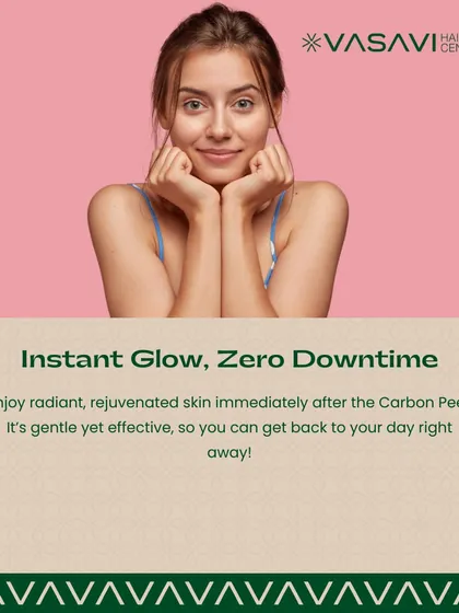 One of the main advantages of a Carbon Peel is the instant glow with zero downtime. This gentle yet effective treatment allows you to enjoy radiant, rejuvenated skin and get back to your day right away.