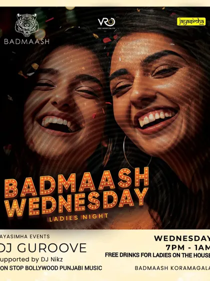 This flyer for my Wednesday Ladies Night shows the consistent branding and appeal of the event.