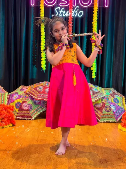 Celebrating Janmashtami with our little Radhas and Krishnas. We love incorporating festive themes into our kids' dance classes to make learning cultural and fun.