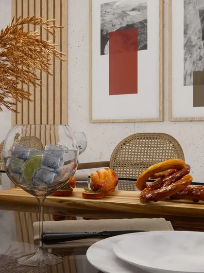 The details matter. Here, we focus on the food and decor that bring a dining table setting to life.