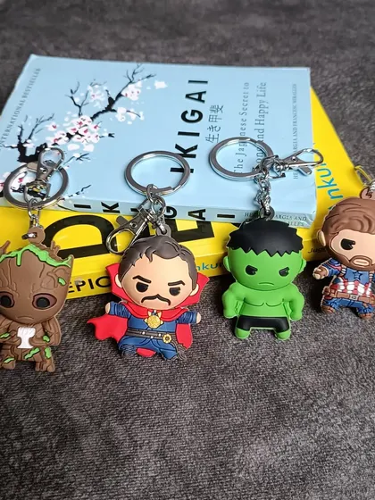 More from my Marvel keychain collection. This set includes fan favorites like Groot, Doctor Strange, Hulk, and Captain America.