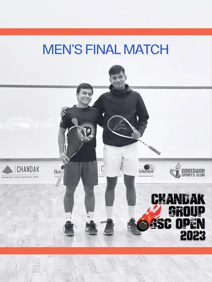 The official poster for the Men's Final Match of the GSC Open 2023. Our promotional materials are professionally designed to build excitement and draw attention.