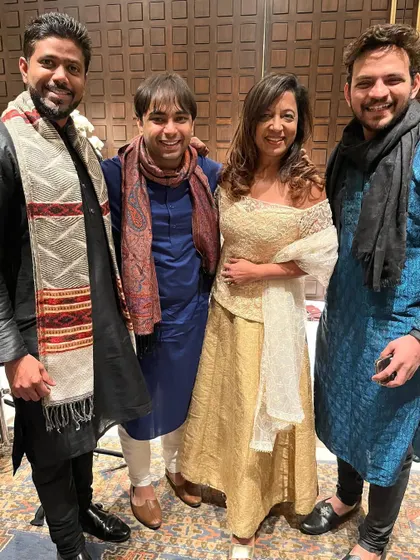 With the wonderful singer Merlin D'Souza and her band SoulYatra after a performance in Delhi. It was a pleasure to be a part of their musical journey for the evening.