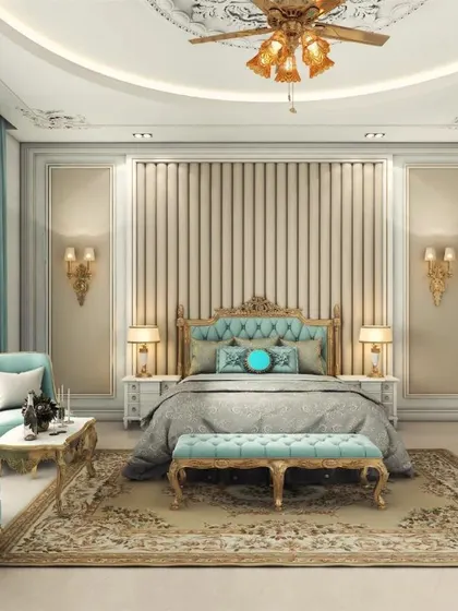 For those who appreciate timeless elegance, we craft opulent Victorian-inspired bedrooms. This space features intricate wall mouldings, a classic four-poster bed, and luxurious fabrics to create a truly regal and sophisticated master suite.
