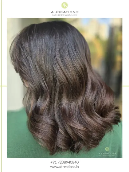 From plain to mocha-licious. We gave this client a fresh cut and gorgeous mocha brown highlights for a rich, warm look.