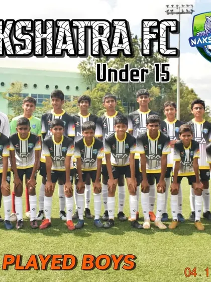Our Under-15 team after a well-played match in the KYPL. Their potential is clear to see.