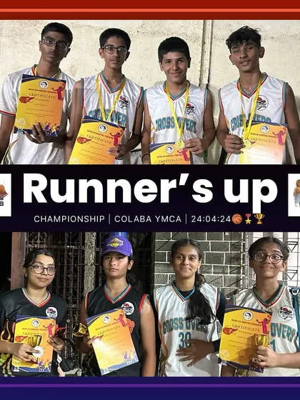 Our boys' and girls' teams showing off their certificates after becoming runners-up at the Colaba YMCA championship. We are proud of their fighting spirit.