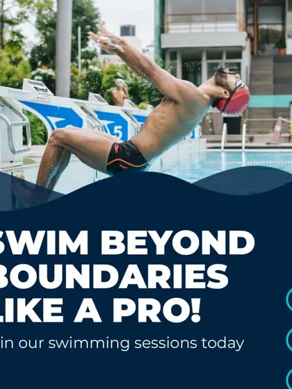 Swim beyond boundaries with our specialized programs. We offer "Learn to Swim" for beginners, special batches for different groups, competitive training, and public batches for leisure swimming.